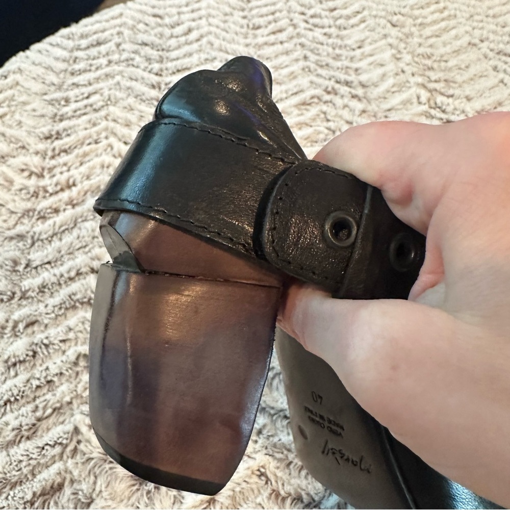 Marsell Black Leather Open Toe Ankle Boots Women’s Size 40/8.5 MSRP $1300+ - Picture 5 of 7